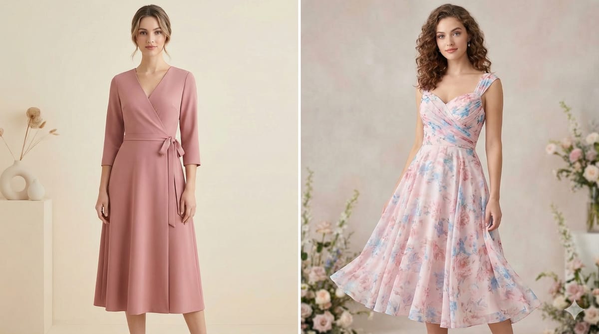 Soft Classic vs Romantic outfit examples