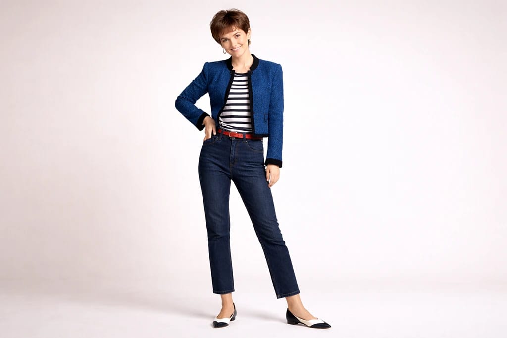 How to Dress the Gamine Kibbe Body Type: Chic Contrast