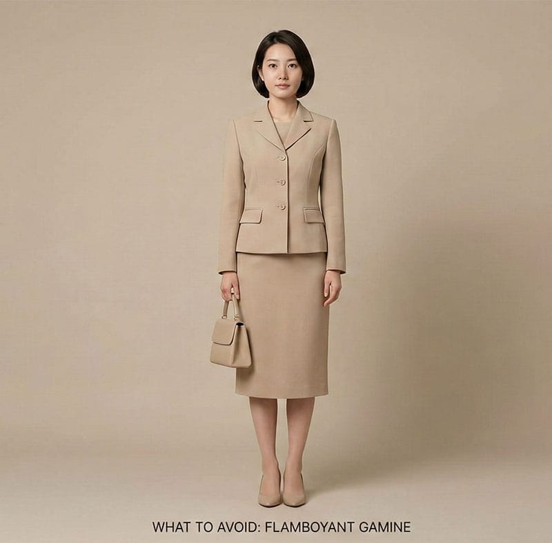 Flamboyant Gamine styles to avoid or adjust