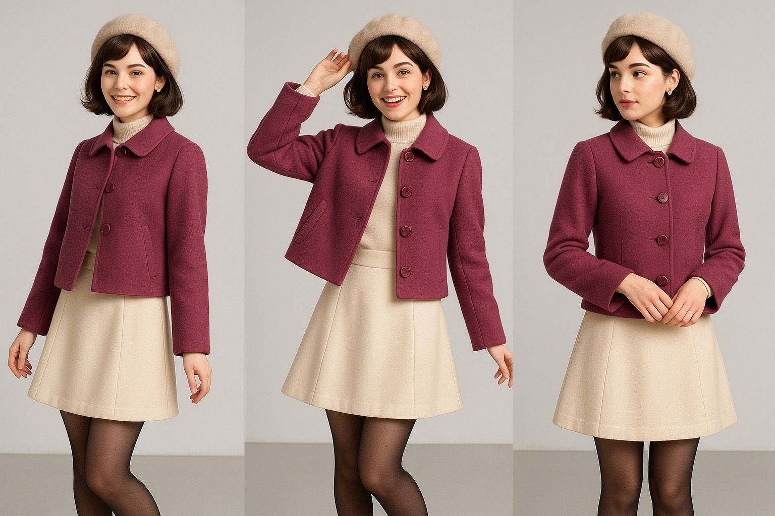 Soft Gamine lookbook outfit inspiration